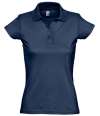 11376 Ladies Prescott SOL'S Ladies Prescott Cotton Jersey Polo Shirt French Navy colour image